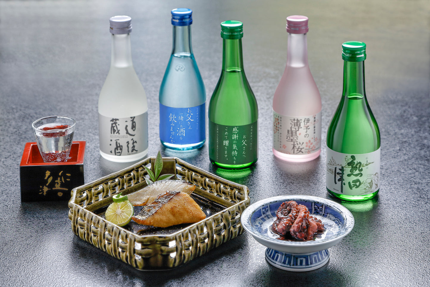 【父の日】道後地酒と瀬戸内おつまみセット(父の日ラベル)DSSK-F