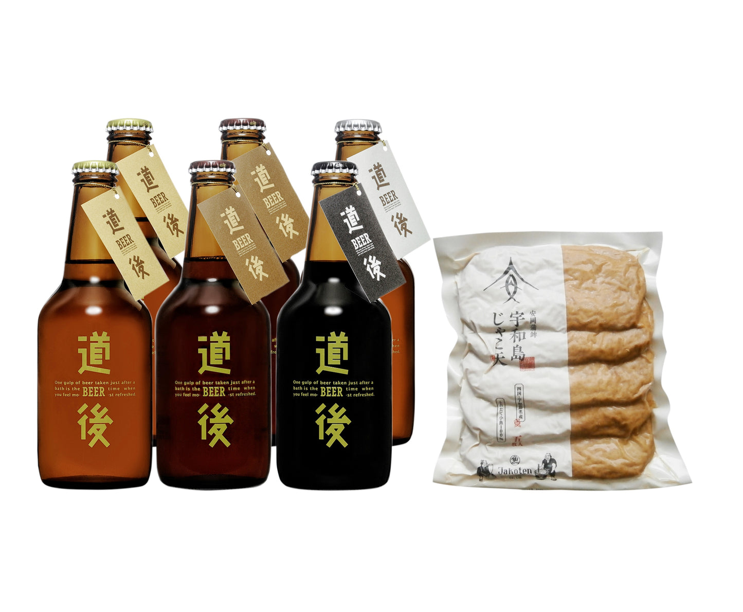 道後ビール・宇和島じゃこ天セット(DBUJ-6)
