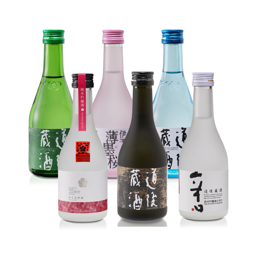道後蔵元 利き酒セット (6本セット) – 水口酒造公式オンラインショップ