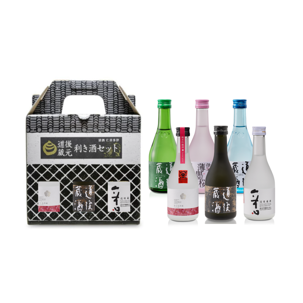 道後蔵元 利き酒セット (6本セット) – 水口酒造公式オンラインショップ