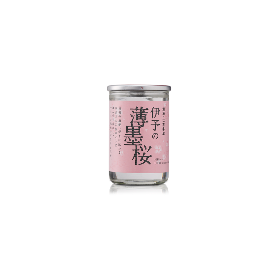 仁喜多津 伊予の薄墨桜 純米酒 180ml(カップ酒)